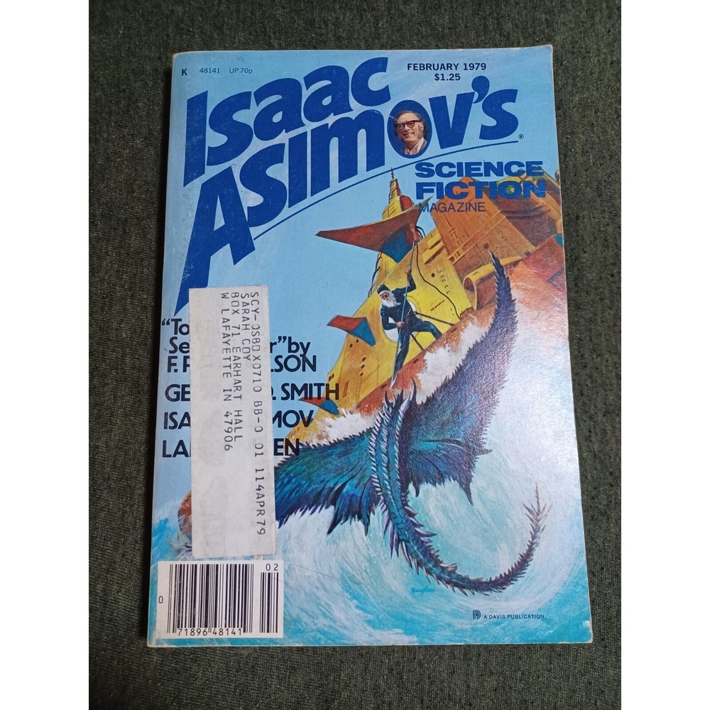 F. Paul Wilson TO FILL THE SEA & AIR 1st in Isaac Asimov's SF magazine Feb 1979